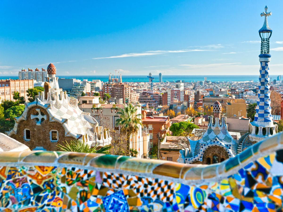 View from Park Guell Barcelona